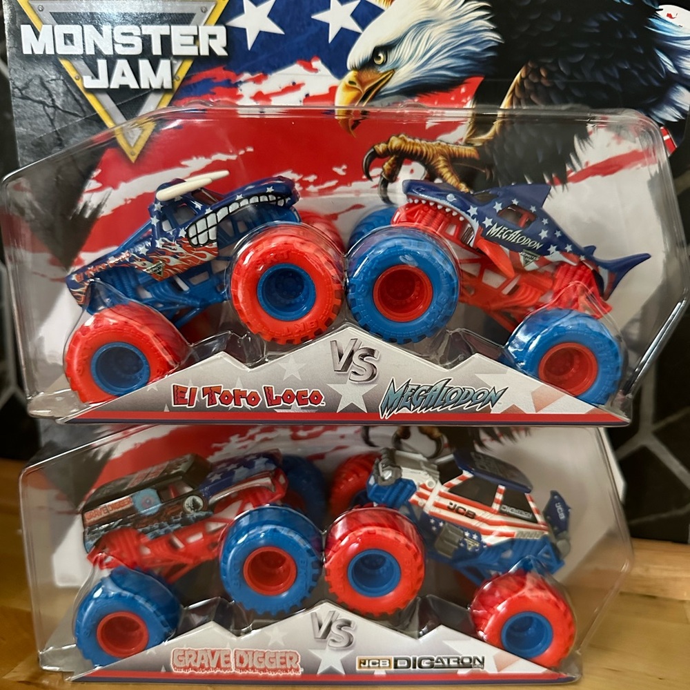 Stars and Stripes monster truck sets